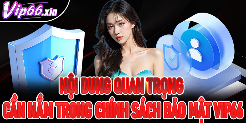 Nội dung quan trọng cần nắm trong chính sách bảo mật VIP66